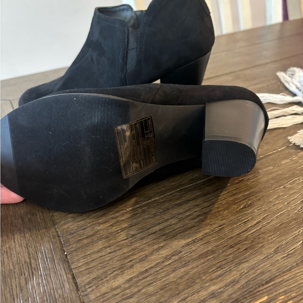 Torrid Black Suede Ankle Booties - Picture 2 of 2